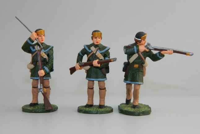 Butler's Rangers - Standing At Ready, Standing Firing & Reloading