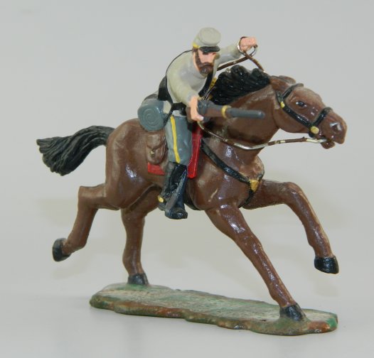 Mounted Confederate Soldier with Rifle