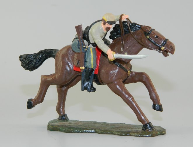 Mounted Confederate Soldier with Sword