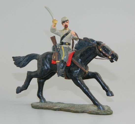 Mounted Confederate Soldier with Sword