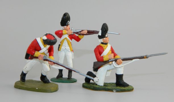 38th Regiment British Grenadiers – Kneeling Loading, Standing Firing & Lunging Forward