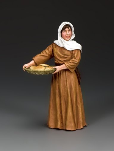 Woman Carrying Bread