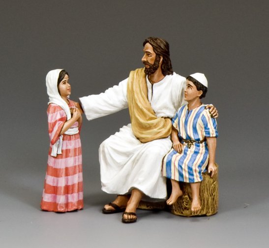 "Suffer The Little Children" Jesus with Children