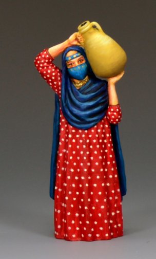 Arab Woman Carrying Water