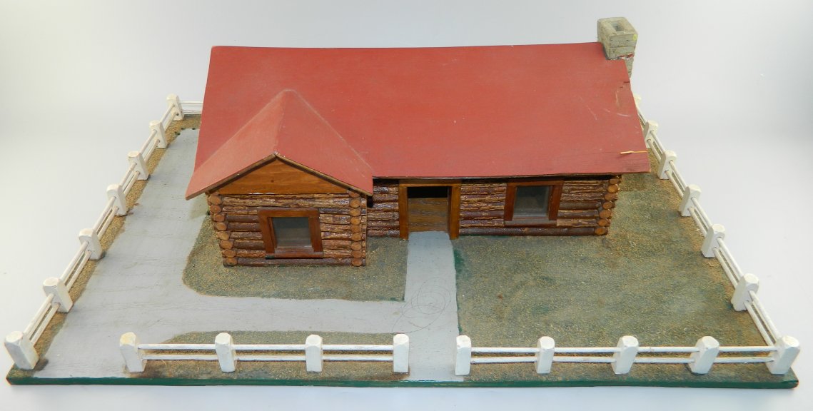 Log Cabin on Diorama Base