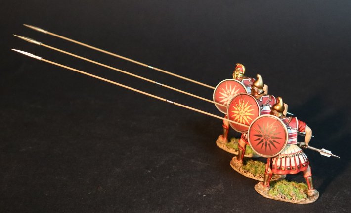 Three Phalangites with Red Shields, Macedonian Phalanx