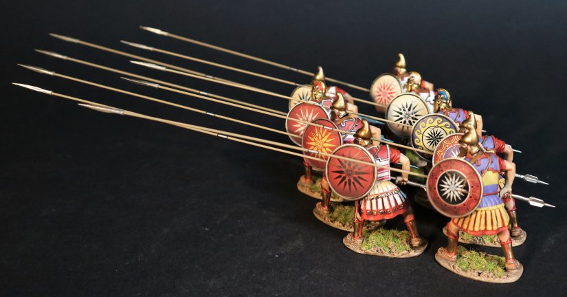 Nine Phalangites with Shields, Macedonian Phalanx