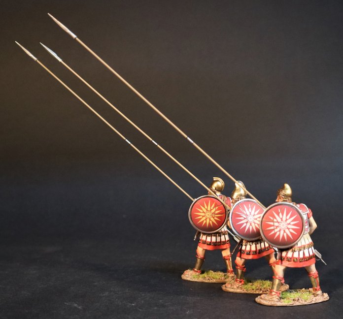 Three Phalangites with Red Shields, Macedonian Phalanx