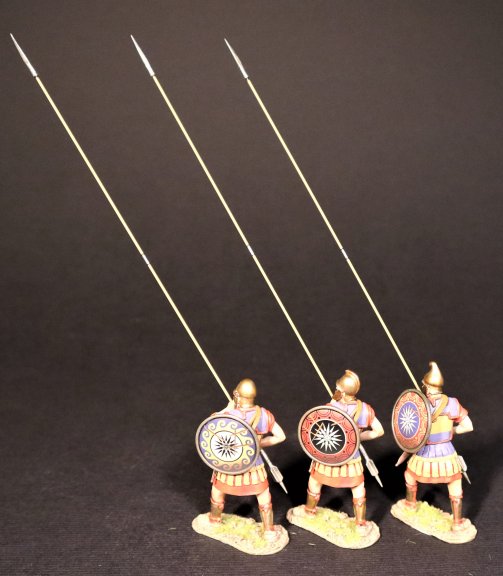 Three Phalangites with Colored Shields, Macedonian Phalanx