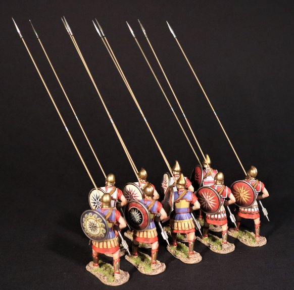 Nine Phalangites with Shields, Macedonian Phalanx