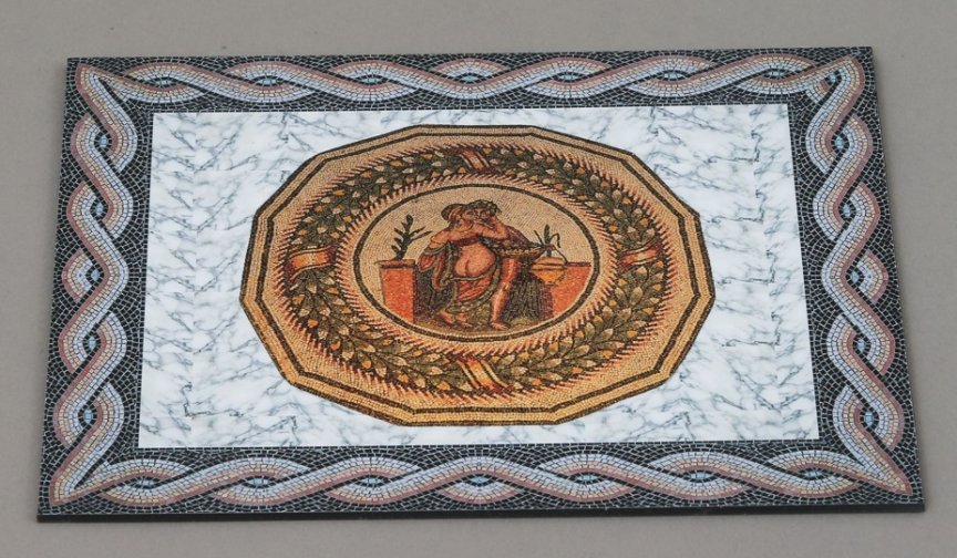 Large Ancient Mosaic Floor Mat