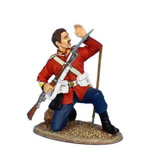 British 80th Foot Kneeling Under Attack