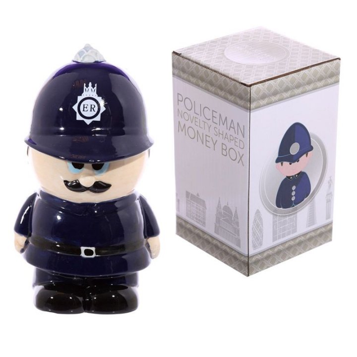 London Policeman Ceramic Coin Bank