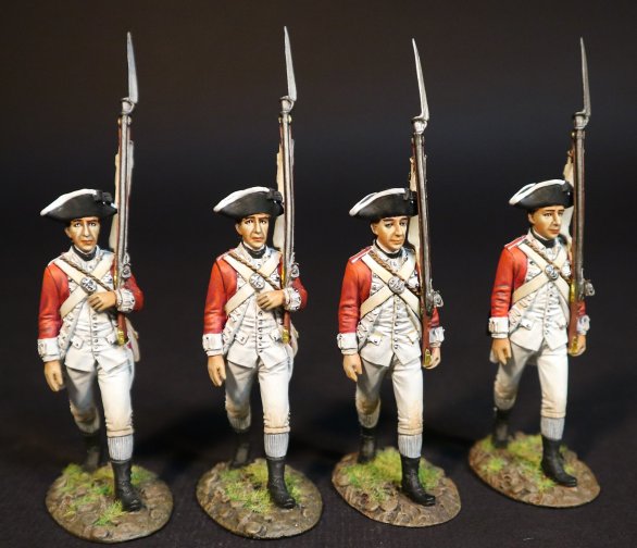 Four British Marines Marching, Battle of Bunker Hill