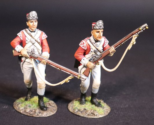 Two British Marine Light Infantry Advancing, Battle of Bunker Hill