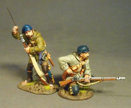 2 Militia Skirmishing, French Militia, Montreal Brigade