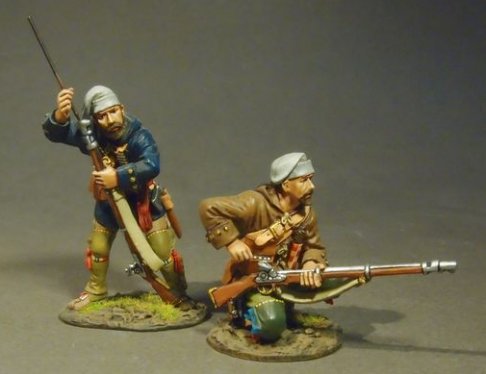 2 Militia Skirmishing, French Militia, Trois Rivieres Brigade