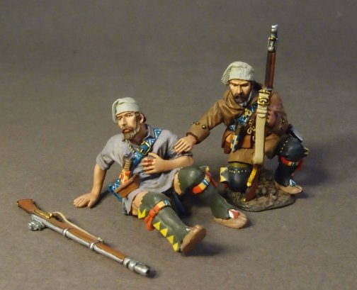 Two French Militia Casualties, Trois Rivieres Brigade