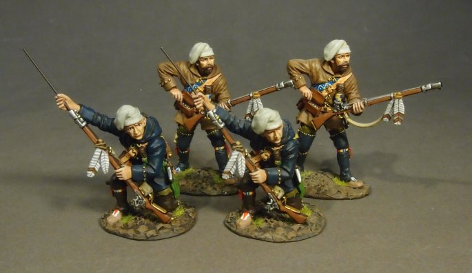 Four Militia Skirmishing, French Militia, Trois Rivieres Brigade
