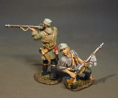Two French Militia, Trois Rivieres Brigade