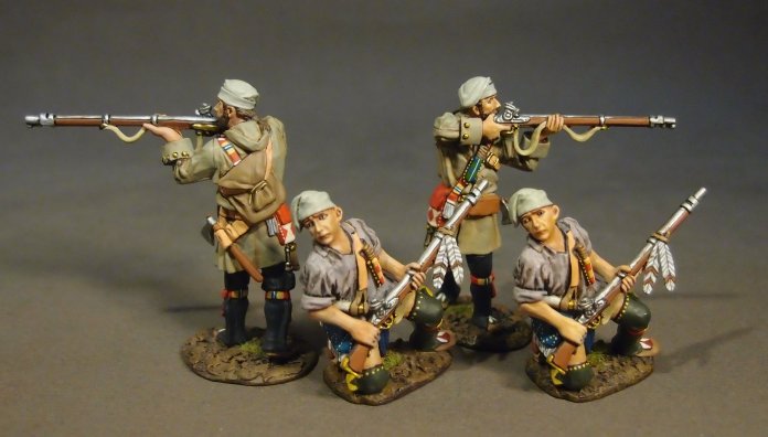 Four French Militia, Trois Rivieres Brigade