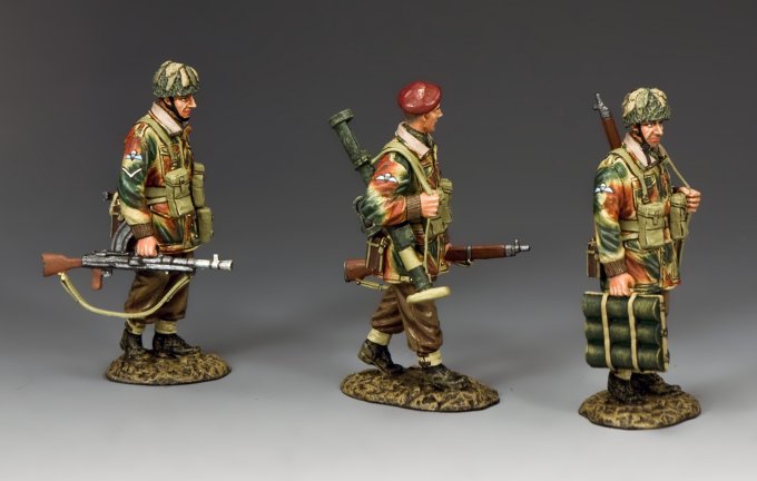 "On The Road To Arnhem" Three British Paratroopers