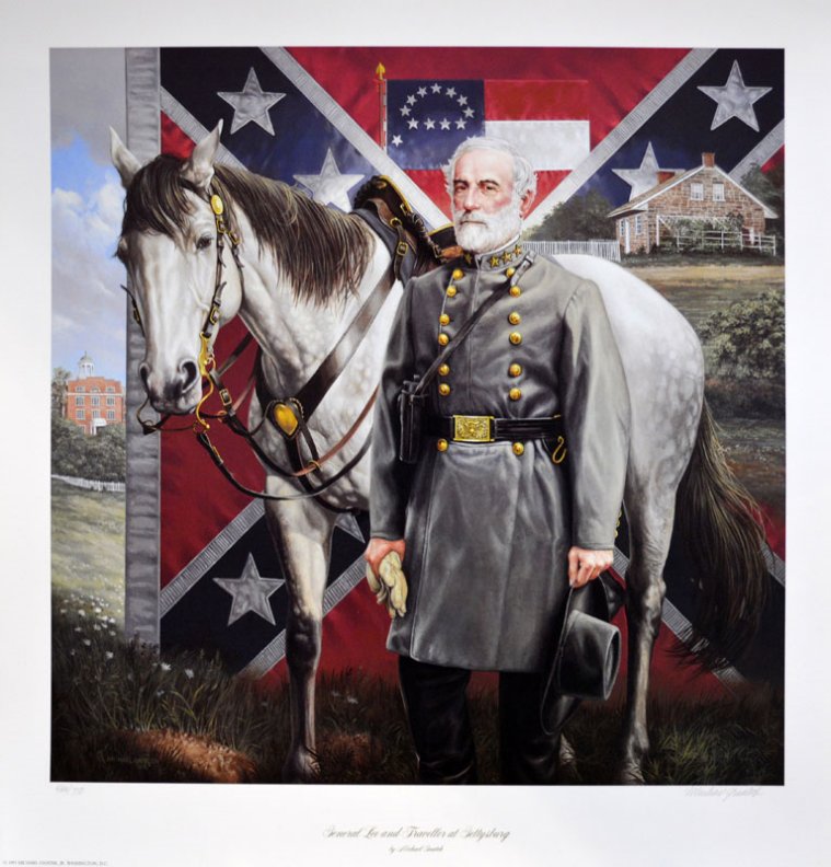 General Lee and Traveller at Gettysburg