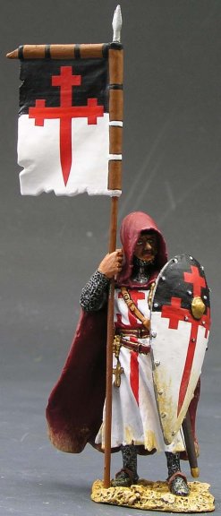Standing Knight With Flag & Shield