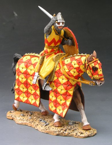 Attacking Crusader with Sword (Mounted)