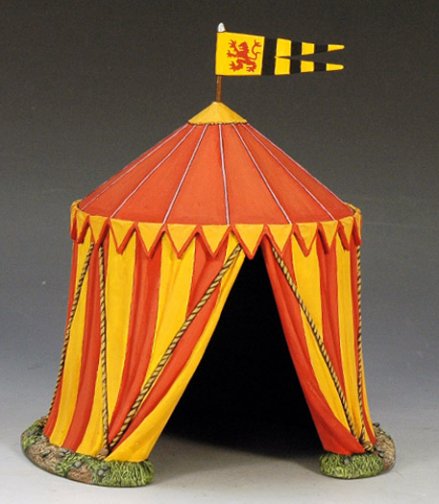 Medieval Crusader Tent #1 in Yellow & Red