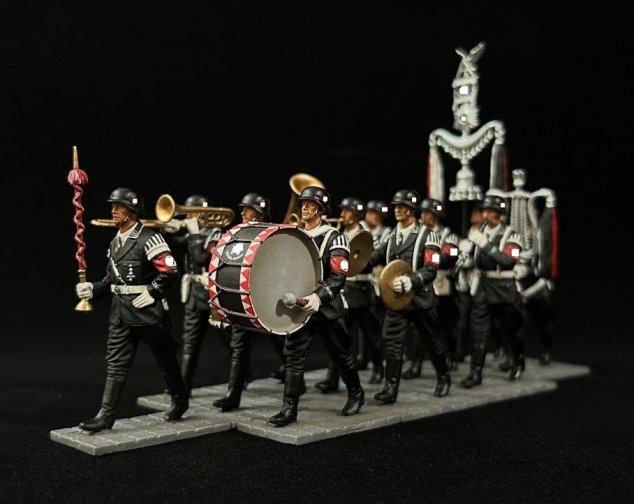 German Military Band 12 Figures Set