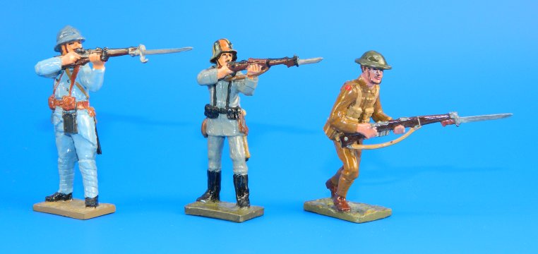 Four World War I Figures - Mini-Men