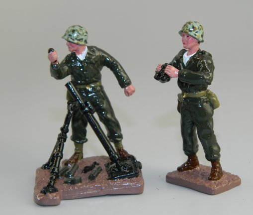 US Marine Corps WWII Mortar Team