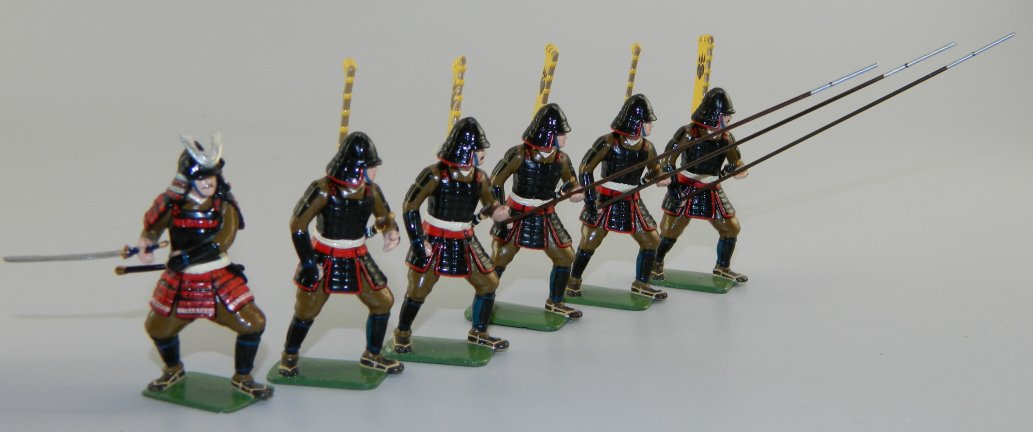 Hideyoshi Clan - 5 Ashigaru & 1 Samurai