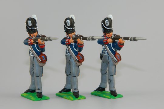 3rd US Infantry - Three Privates Standing Firing