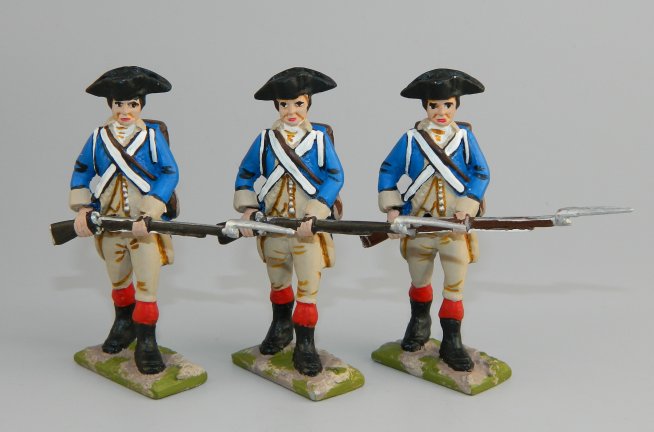 4th New York, 1777 - 3 Soldiers At the Ready