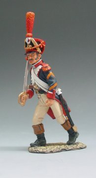 French Grenadier Officer Marching