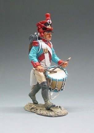 French Grenadier Drummer Marching