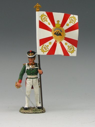 Officer with Flag