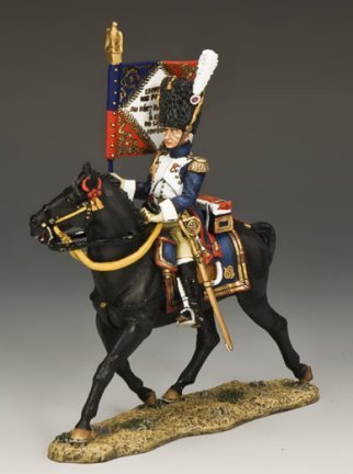 Officer with Regimental Guidon