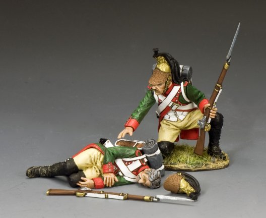 Kneeling Dragoon Helping A Comrade