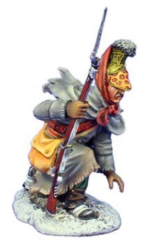French Dismounted Lancer Officer Kneeling