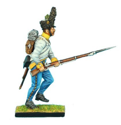 Austrian Hahn Grenadier Charging Leveled Musket