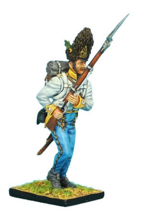 Austrian Hahn Grenadier Charging Raised Musket