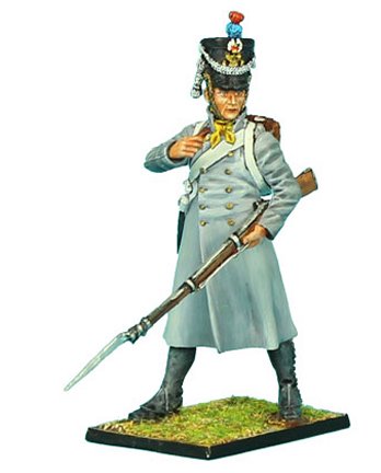 French 18th Line Infantry Fusilier Standing in Greatcoat