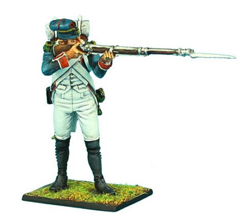 French 18th Line Infantry Voltigeur Standing Firing with Forage Cap
