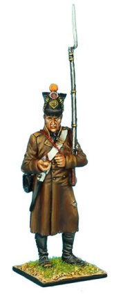 Fusilier Standing Guard in Greatcoat