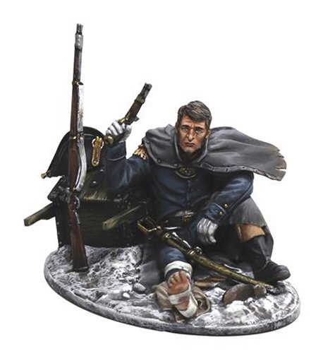 French Wounded Officer Resting on Caisson - Berezina 1812