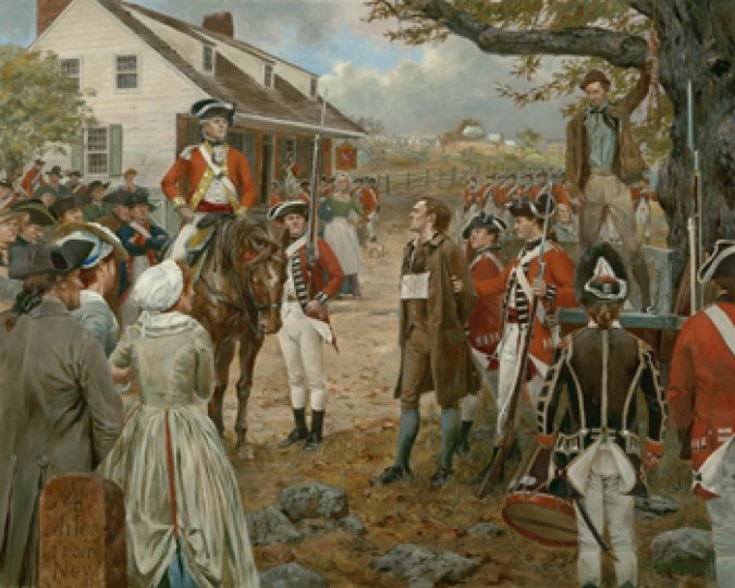 Nathan Hale, Spetember 22, 1776 - Canvas Giclee