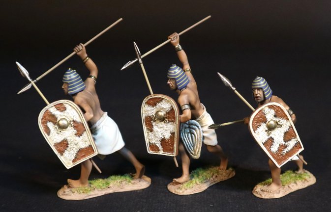 Egyptian Chariot Runners - Brown & White Shields
